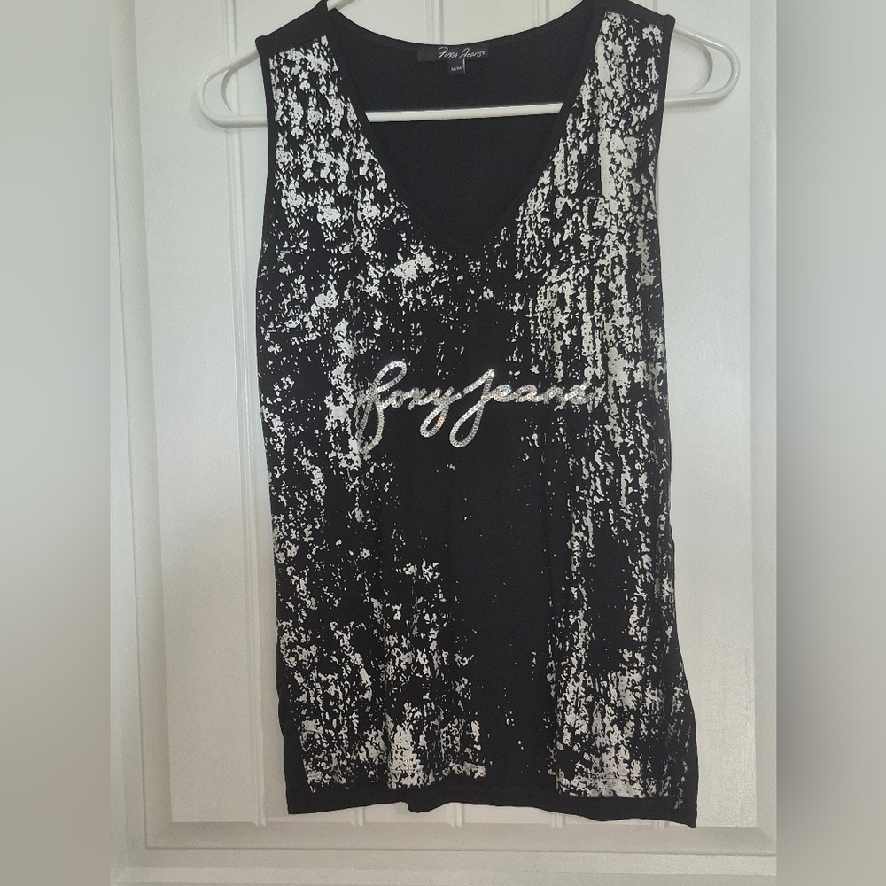 Womens Foxy Jeans Embellished Tank Top Size Medium